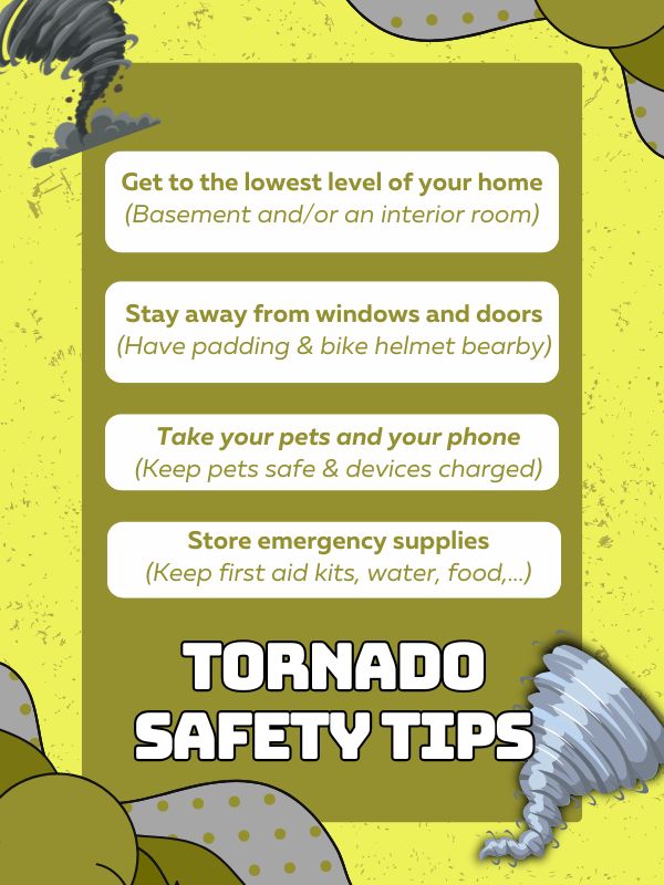 Tornadoes safety tips